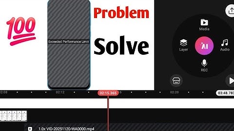 Exceeded Performance Limit In Kinemaster | How To Solve Exceeded Performance Limit Problem