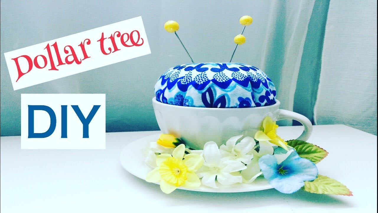 Dollar Tree DIY Tea Cup Pin Cushion YouTube dollar-tree-diy-tea-cup-pin-cushion-youtube