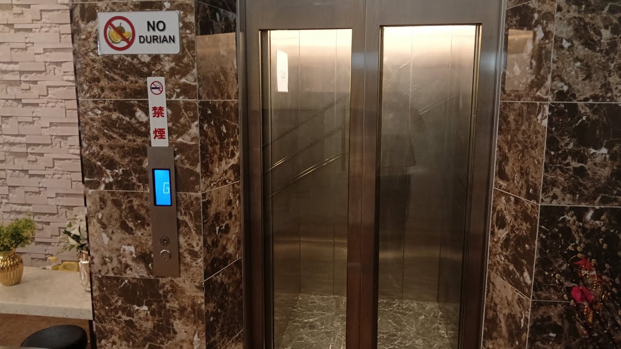A Dongyang Hydraulic elevator at Hotel Tebrau CT, Desa Tebrau, Johor, Malaysia
