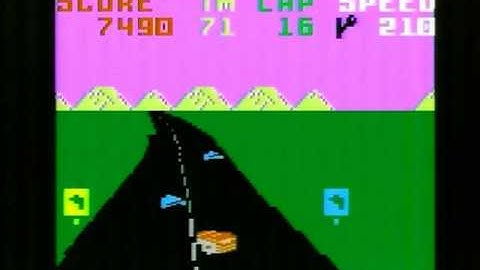 POLE POSITION (Intellivision) gameplay