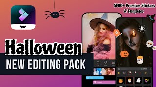 New Spooky Halloween Stickers, Effects & Templates - mobile video editing pack #FilmoraGoSuspense screenshot 1