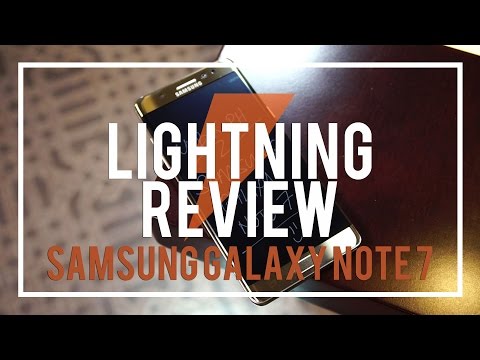 Samsung Galaxy Note 7 3-Minute Lightning Review