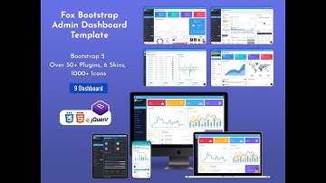 Modern Admin Dashboard of Fox Premium Admin Template