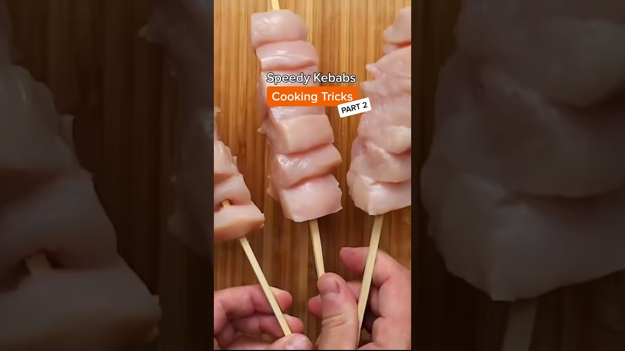 Speedy Kebab hack! Caveman Hacks shorts cooking hacks kebab