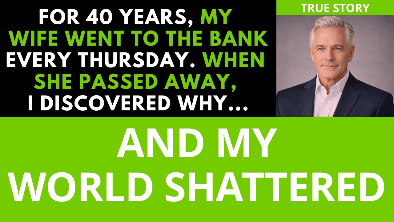 My wife went to the bank every Thursday for 40 years. When she died, I found out why - I was frozen.