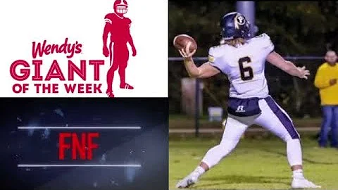 Wendy's Giant of the Week - Sept. 2: Pontotoc QB Conner Armstrong