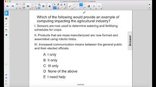CS Praxis Impacts Computing Q01