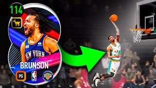 114 OVR Jalen Brunson's Dunk Package Is CRAZY In NBA Live Mobile Season 8!