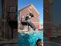 Pool dive backflip