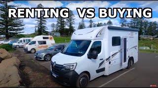 Motorhomes - Rent vs Buy. The pros and cons. #travelaustralia #vanlife