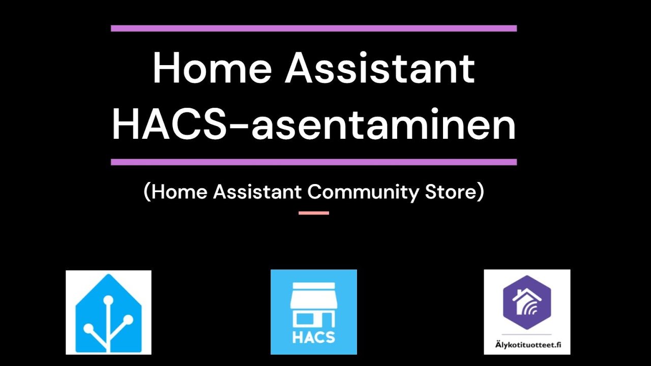 Osa 5 - Home Assistant & HACS (Home Assistant Community Store)