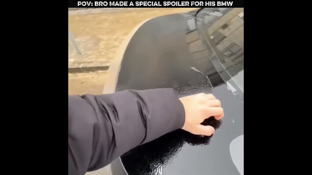 Bro Took "DIY" To Another Level 🥶 #cars #bmw #aura #drift #bmwdrift #diy #art #homemade #spoiler