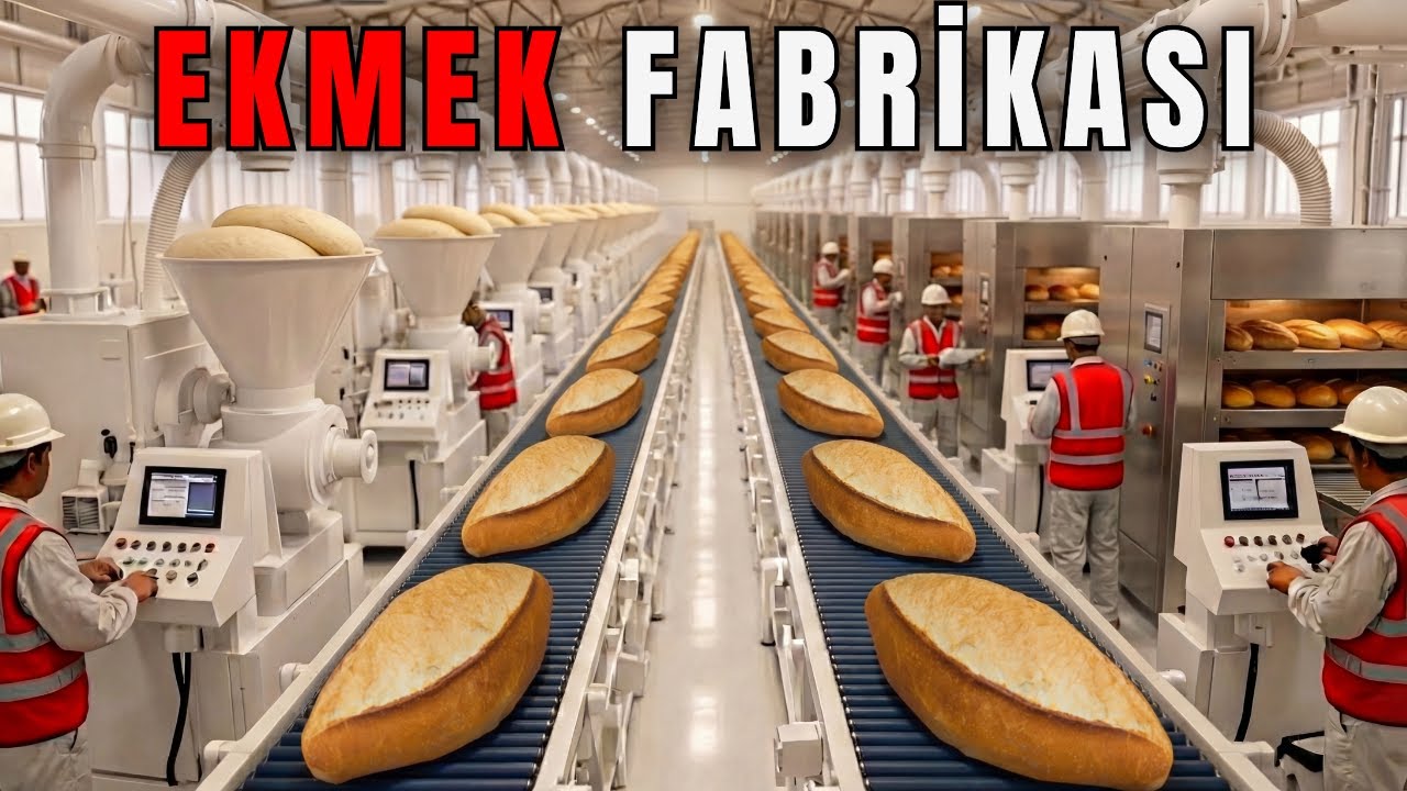 EKMEK FABRİKASI: EKMEK NASIL YAPILIR? - (TÜM SÜREÇ)