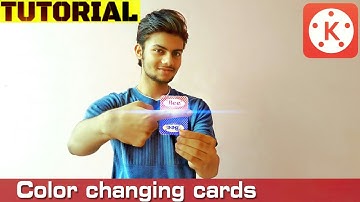 Color changing card magic tricks tutorial in kinemaster  [In English]