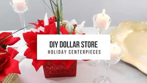 DIY Dollar Store Holiday Centerpieces