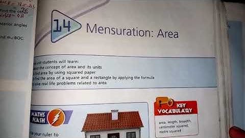 Ex 14b | Q1 Q2 | Oxford Countdown book 6 | how to find area of rectangle and square using formulas?