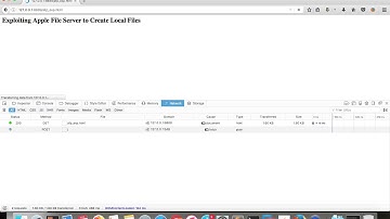 CORS attack - Exploiting MacOS built-in Apple file server to create local files (CVE-2018-4295)