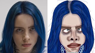 Billie Eilish - when the party's over | Drawing Meme