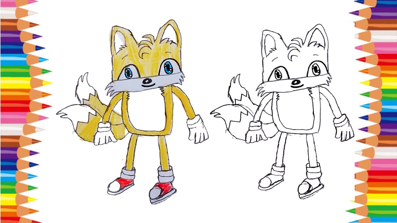 How to Draw Tails😀|Sonic the Hedgehog| Step-by-Step Drawing | Drawing ...