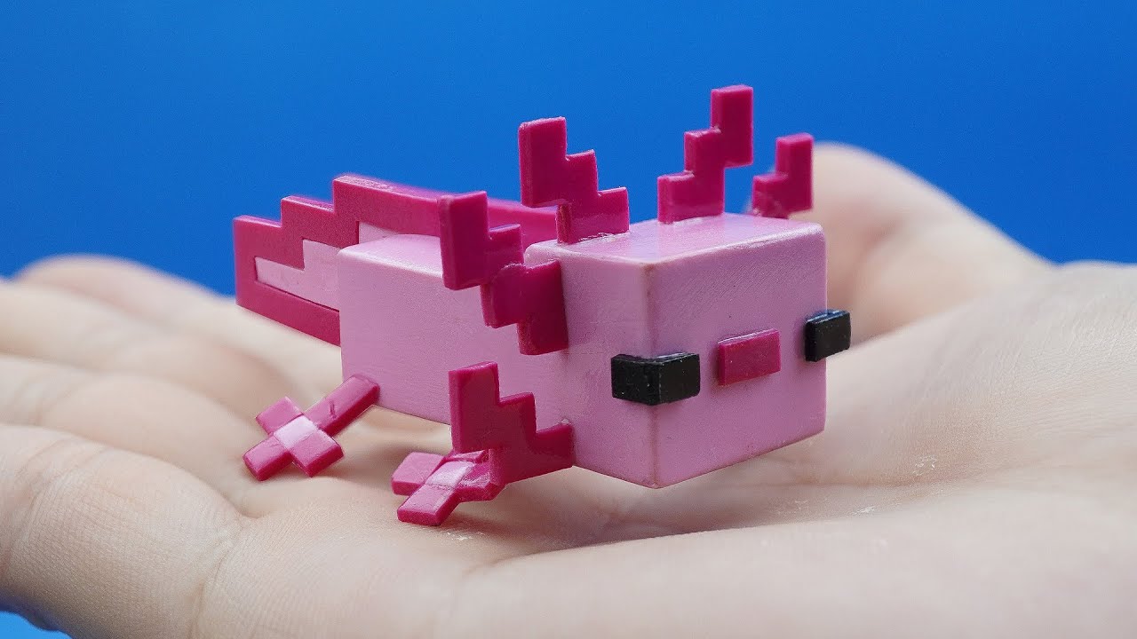 Hướng Dẫn Làm Mô Hình Axolotl Trong Minecraft Bằng Đất Nặn YouTube