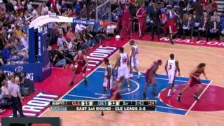 LeBron James windmill dunk  vs pistons- game 4 of 2009 playoffs (04/26/09)
