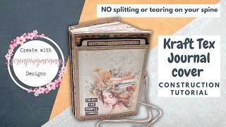 Kraft Tex journal cover tutorial May journaling J.O.Y