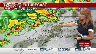 First Alert Weather Day for strong to severe storms this evening