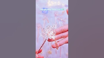 Giá chỉ 49k| Trâm cài tóc đính đá pha lê trắng phong cách cổ trang lộng lẫy #cổtrang #douyin #diy