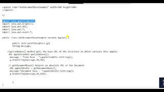 getCodeBase(), getDocumentBase() and Java LayoutManagers