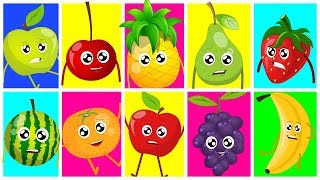 Fruits Ten In The Bed Fruits Song Learn Fruits Nursery Rhymes Kids Songs