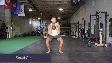 Kettlebell Squat Curl