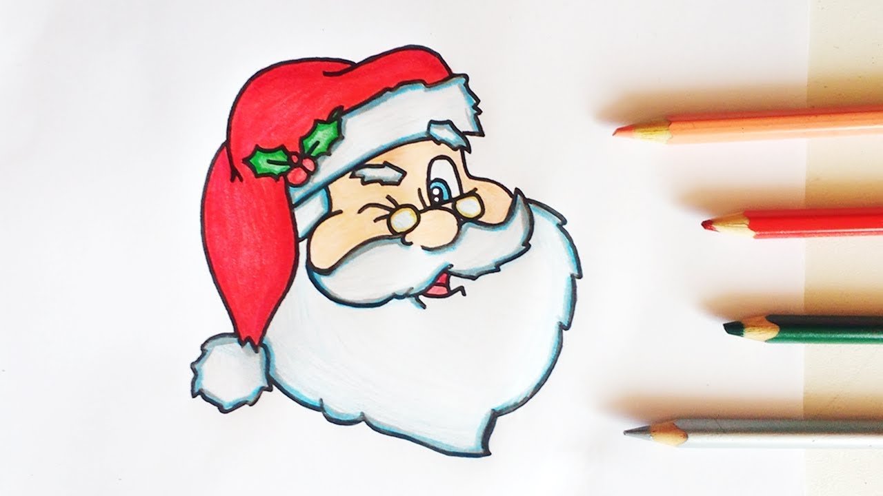 Como desenhar Papai Noel Kawaii Santa Claus fofo ❤ Desenhos de Natal -  Desenho para Desenhar 