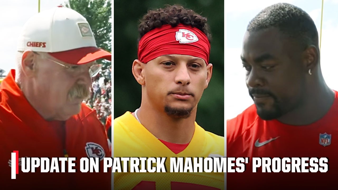 Andy Reid & Chris Jones IMPRESSED by Patrick Mahomes' progress 💪 'He's looking sharp' | NFL on ESPN