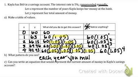 2-6 video: writing an exponential equation for a word problem