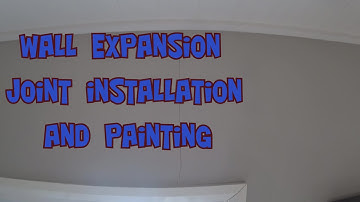 Expansion joint installation and paint