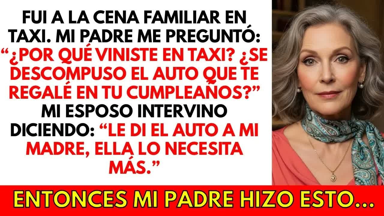 Mi esposo le dio mi auto a su madre… pero mi padre hizo algo que lo dejó en pánico.