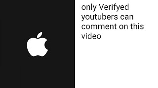 Only Verifyed youtubers can comment on this video!