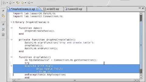 Essential EGL+Batch - Lesson 23 SQL Execute