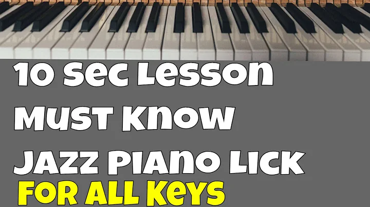 Must know 2 5 1 lick with quick run for Practice in all keys