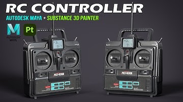 RC Controller | Autodesk Maya + Substance 3D Painter