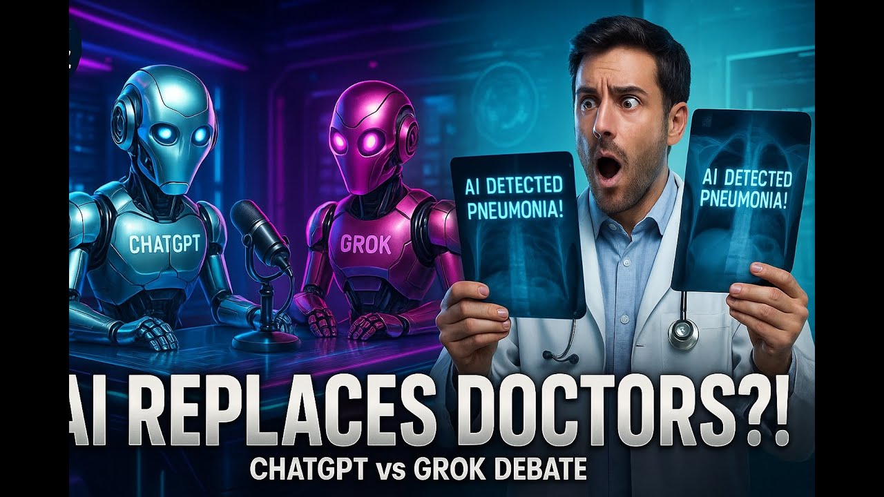 AI Now Reads X-Rays BETTER Than Doctors? Will AI Replace Your Doctor?  ChatGPT & Grok React !