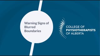 Warning Signs of Blurred Boundaries