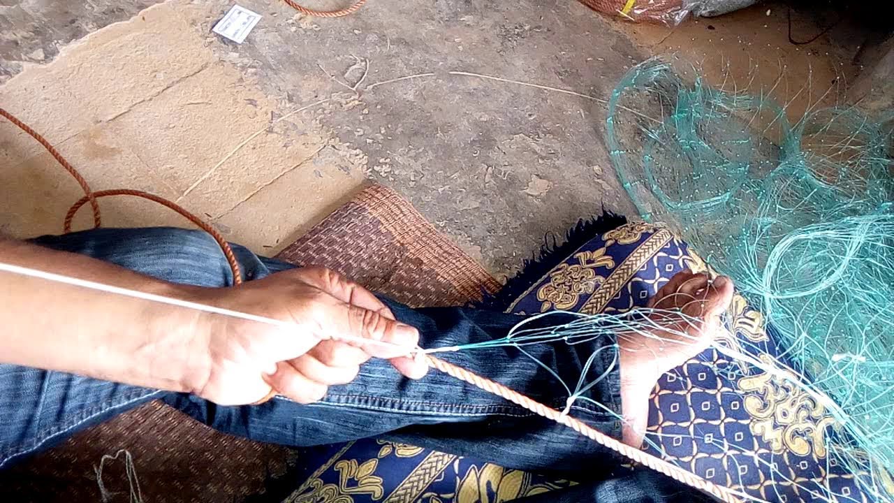 كيفية الحياكة:  الدرس رقم 33 ...….  - اهلها لصيد السمك - sea fishing 🎣