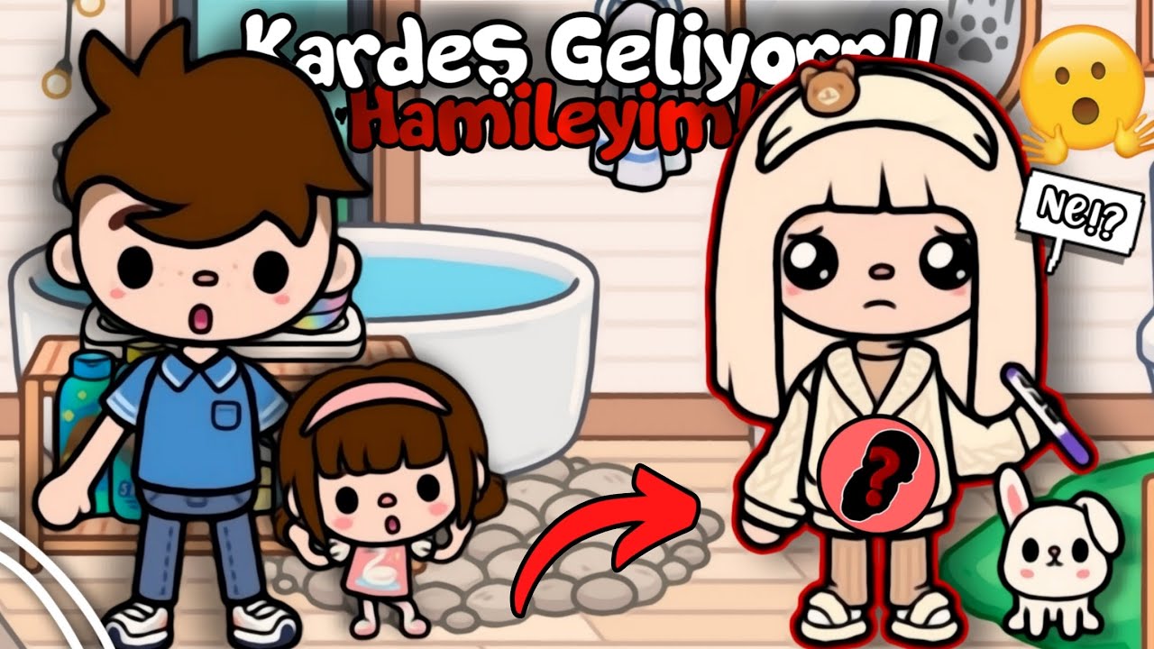 KARDEŞ GELİYOR‼️👶🏼| HAMİLEYİM 🥹🐣 // Toca Life: Melody #Melonlar 🩰🤍✨️