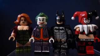 Custom Lego Batman Villain Minifigures Part 1 (Batman, Joker, Harley Quinn, and Poison Ivy)