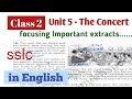 The Concert | Class 2 | SSLC | in simple english @GLVCLASSES