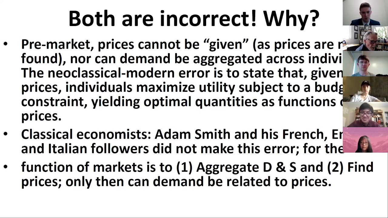 Nobel Laureate Vernon Smith: Classical Theory of How People Form Prices in Markets