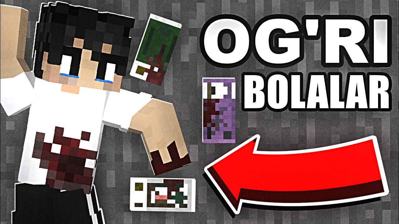 😢O'g'ri Bolalar #1 | Minecraft Uzbekcha