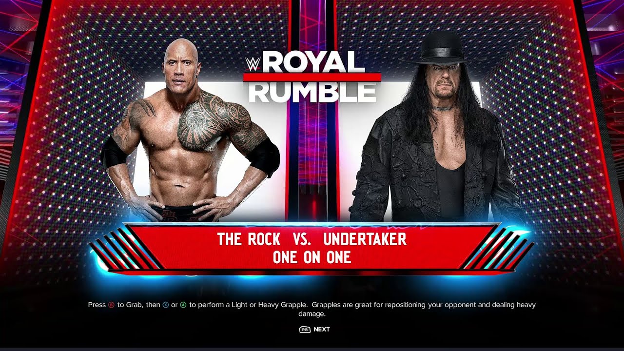 WWE 2K24 - The Rock vs. The Undertaker | Singles Match