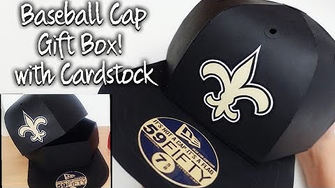 DIY: Cardstock Baseball Hat. 3D Box with Cricut !